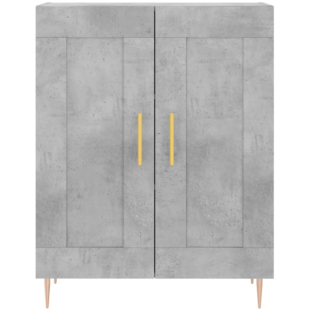 vidaXL 4 Door Concrete Grey Highboard Image 8