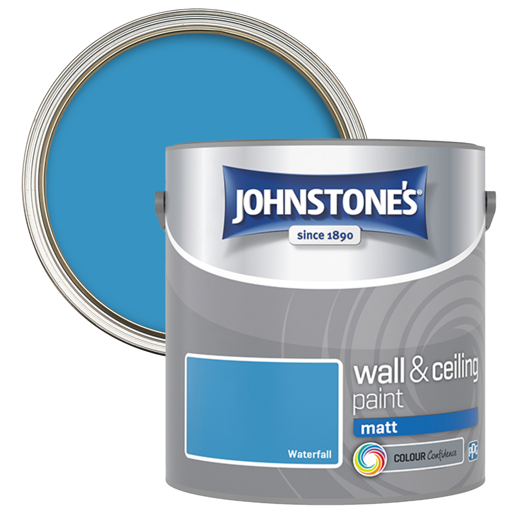 Johnstone's Walls & Ceilings Waterfall Matt Emulsion Paint 2.5L Image 1