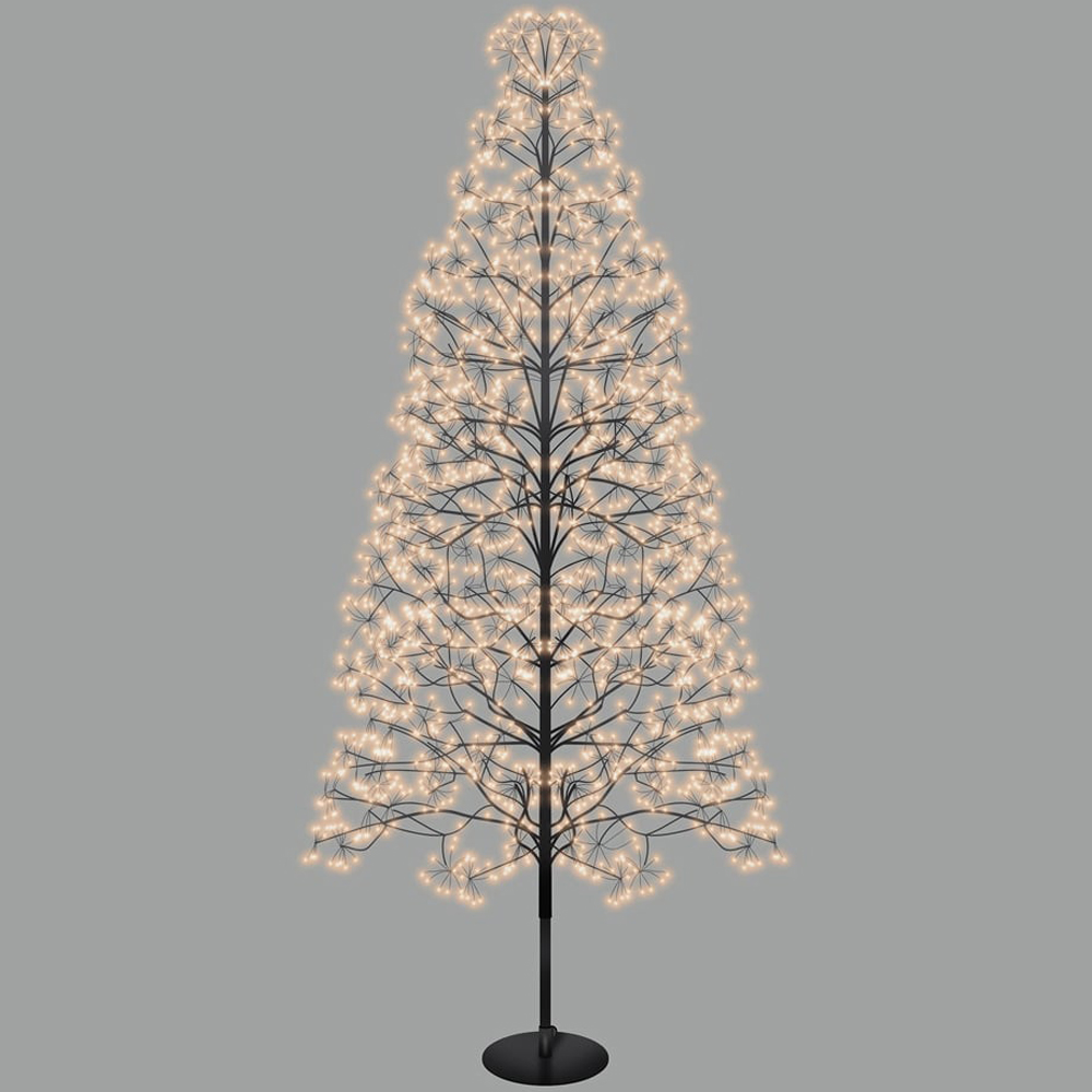 Xmas Haus 4008 Gold Micro LED Black Firework Tree 6.8ft  Image 3