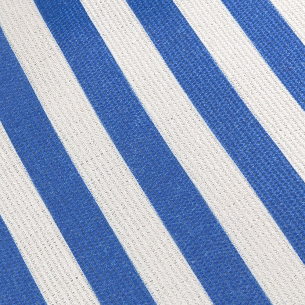 furn. Deck Stripe White and Blue Woven Polyester Filled Outdoor Cushion 59 x 59cm Image 4