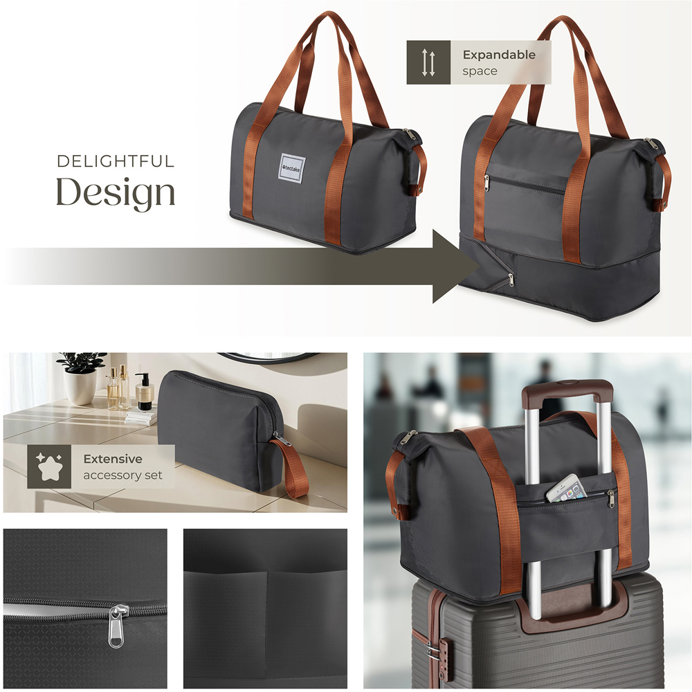 Tectake Madison 13 Piece Anthracite Travel Suitcase Set Image 5