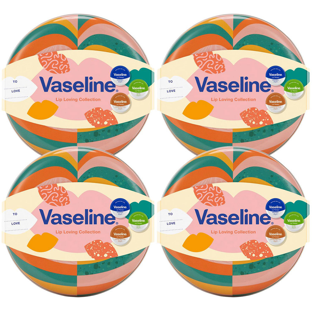 Vaseline Lip Loving Collection 3 Pieces Lip Balm Gift Set for Her 4 Pack Image 1