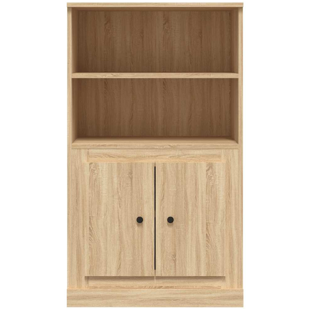 vidaXL 2 Door 2 Open Shelf Sonoma Oak Highboard Image 3