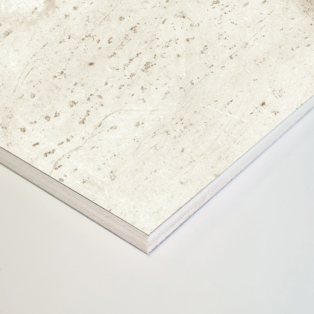 Wetwall Mermaid 2420 x 1210mm Cream Stone Concrete Plywood Shower Wall Panel Image 3