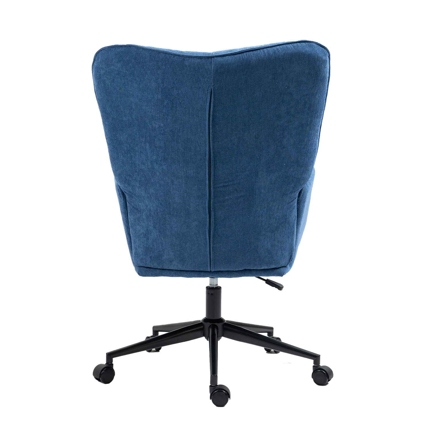 Sutton Blue Corduroy Swivel Office Chair Image 4