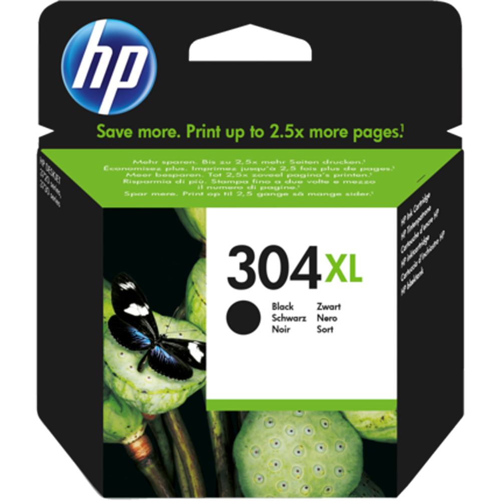 HP 304XL Black Inkjet Cartridge Image