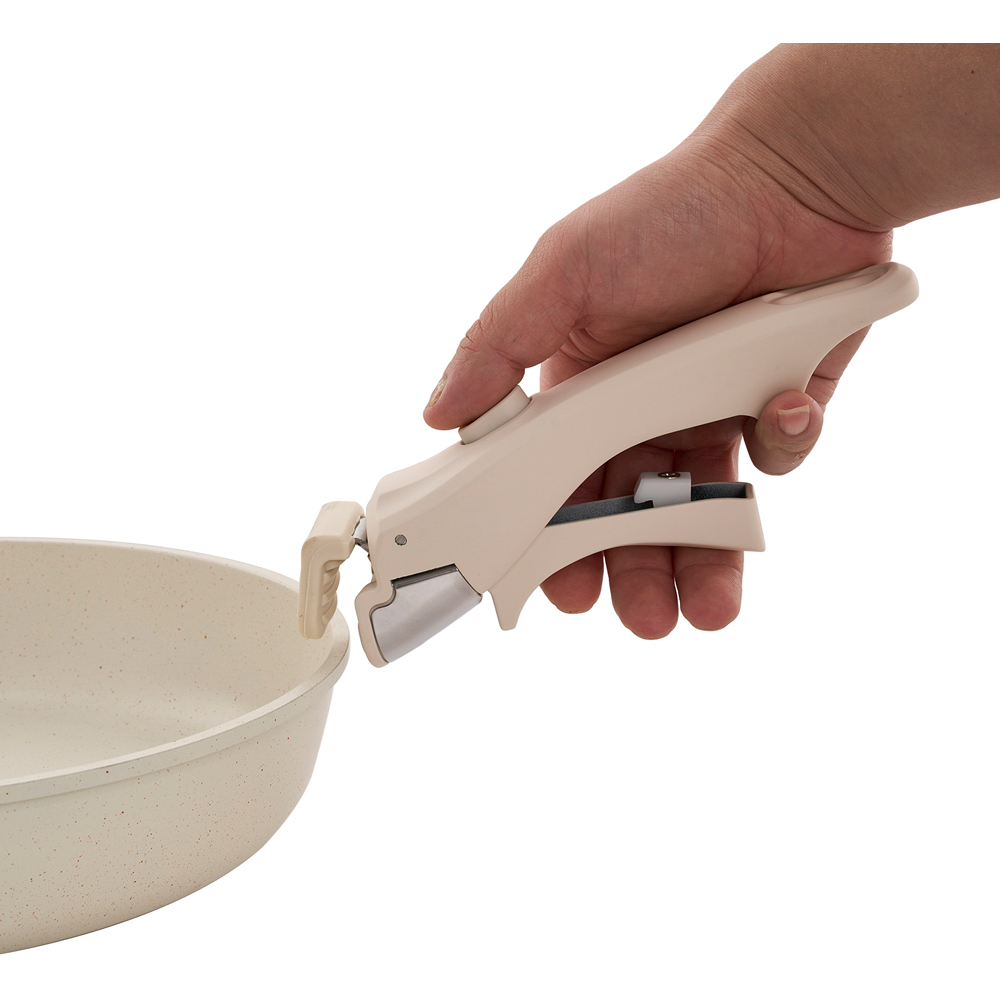 Living and Home 8 Piece Cream White Non Stick Cookware Set Image 6