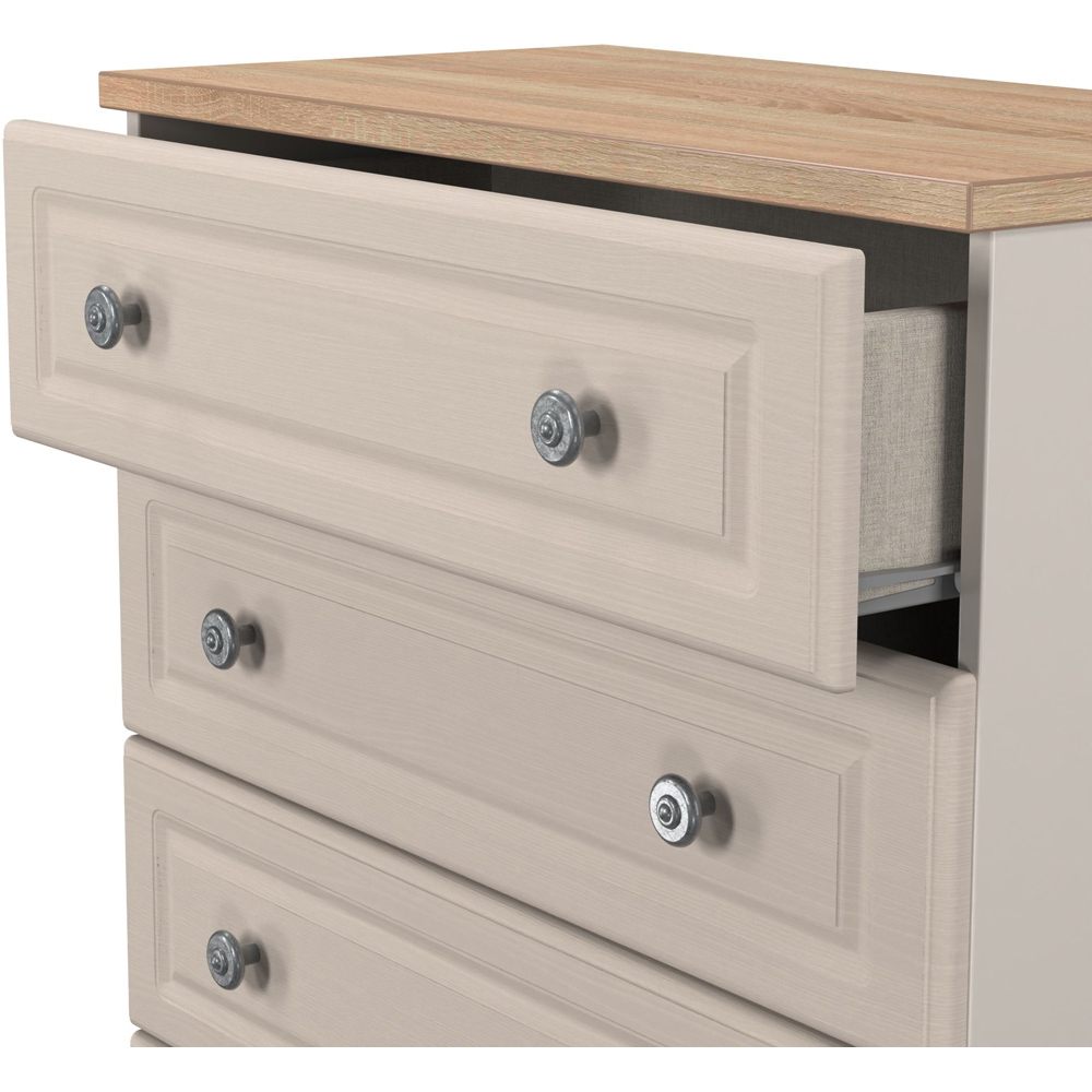 Crowndale Norfolk 4 Drawer Kashmir Ash and Bardolino Oak Chest of Drawers Ready Assembled Image 5