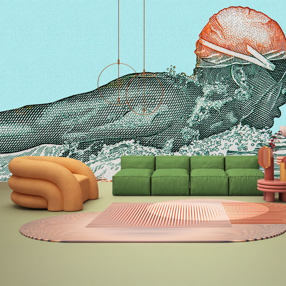 A.S Creation Aquaman Digital Mural Image 1