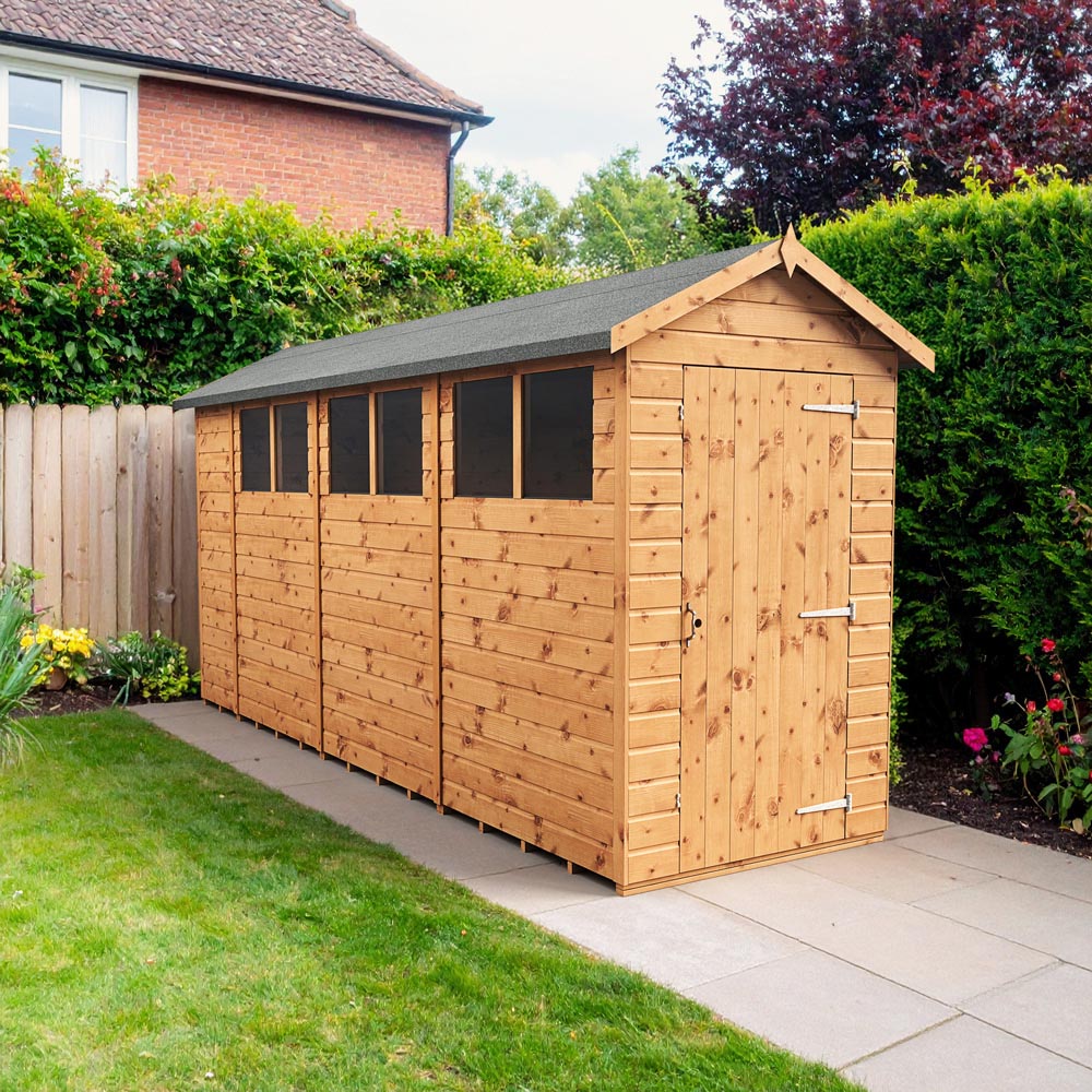 Empire Sheds 4 x 14ft Tongue and Groove Wooden Apex Garden Shed Image 2