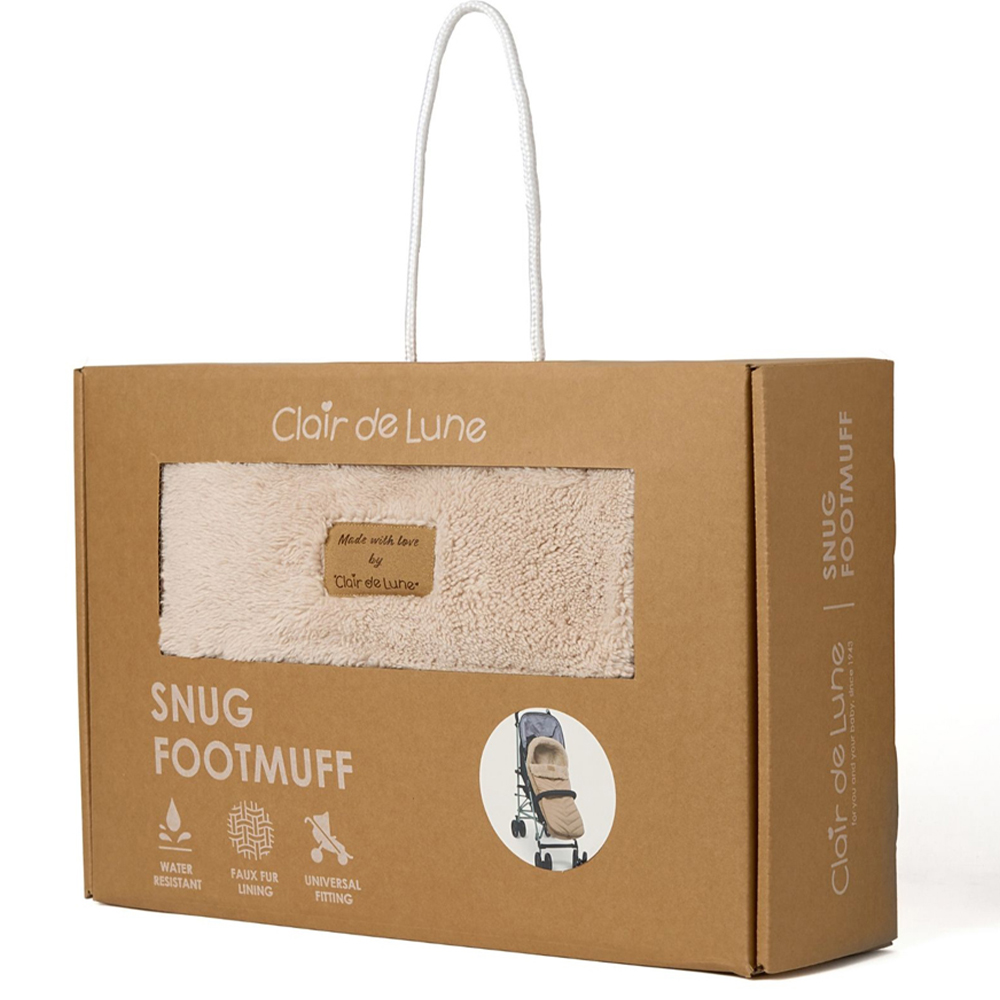 Clair de Lune Baby Beige Snug Footmuff Image 5