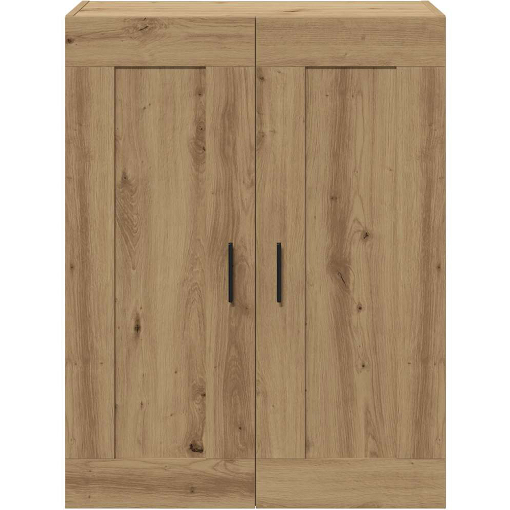 vidaXL 2 Door Oak Wooden Wall-Mounted Cabinet Image 3