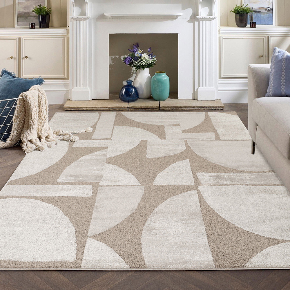 Desire Rugs Hamilton Mocha Abstract Motif Rug 120 x 170cm Image 5