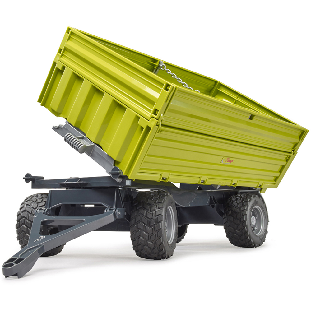 Bruder Kids Fliegl 3 Way Tipping Trailer with Removable Top Playset Model Image 4
