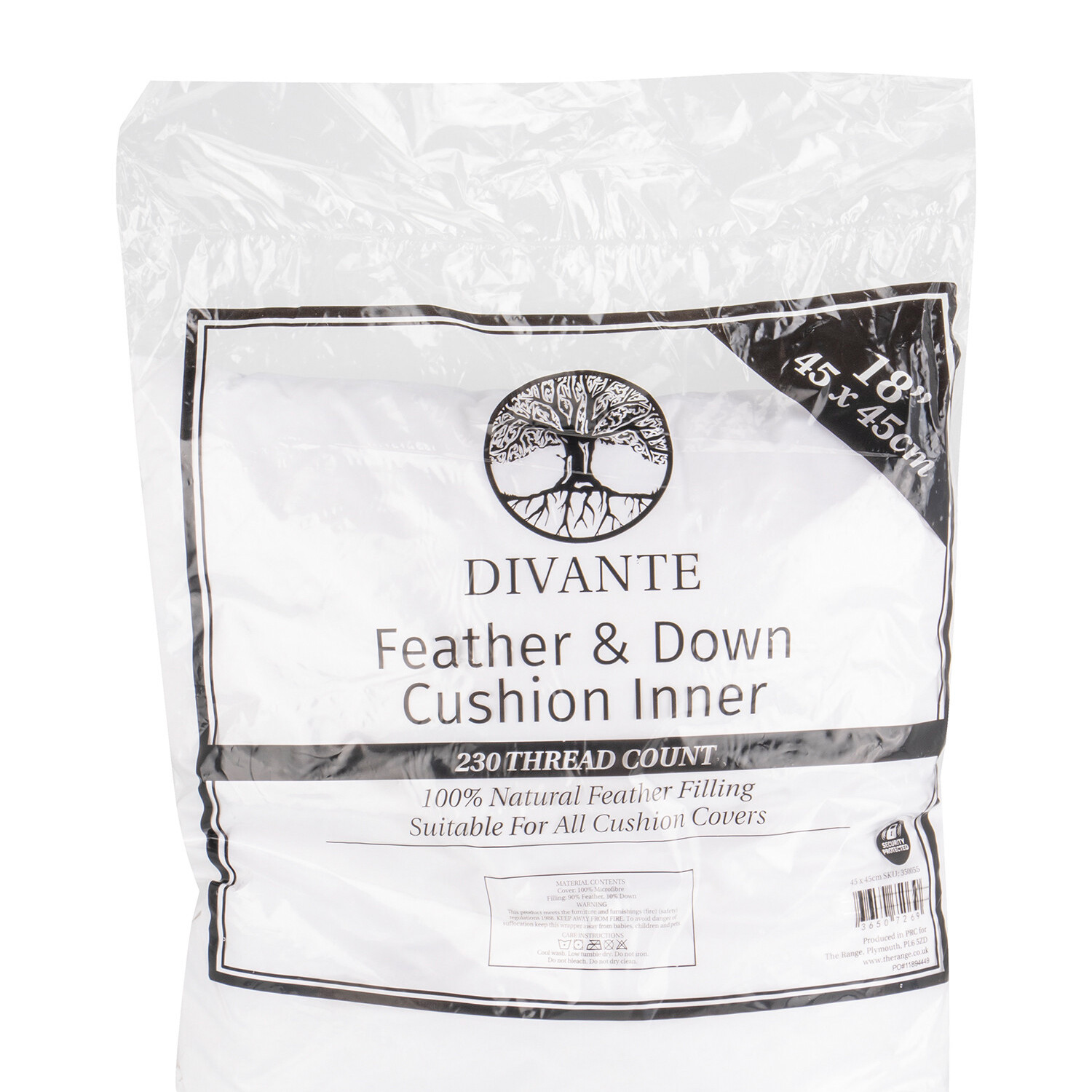 Divante Feather and Down Cushion Insert 45 x 45cm Image