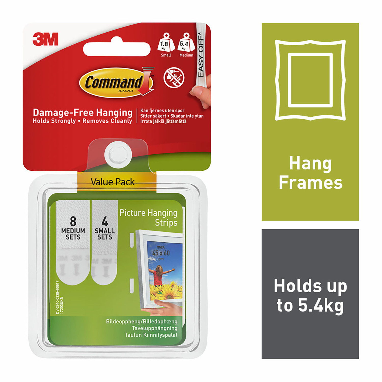 Command Small and Medium Picture Hanging Strips Image