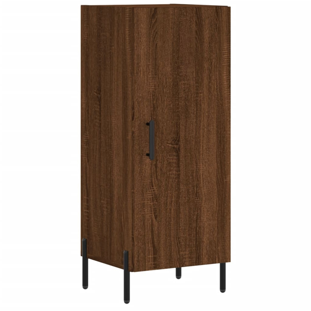 vidaXL Single Door Brown Oak Sideboard Image 2