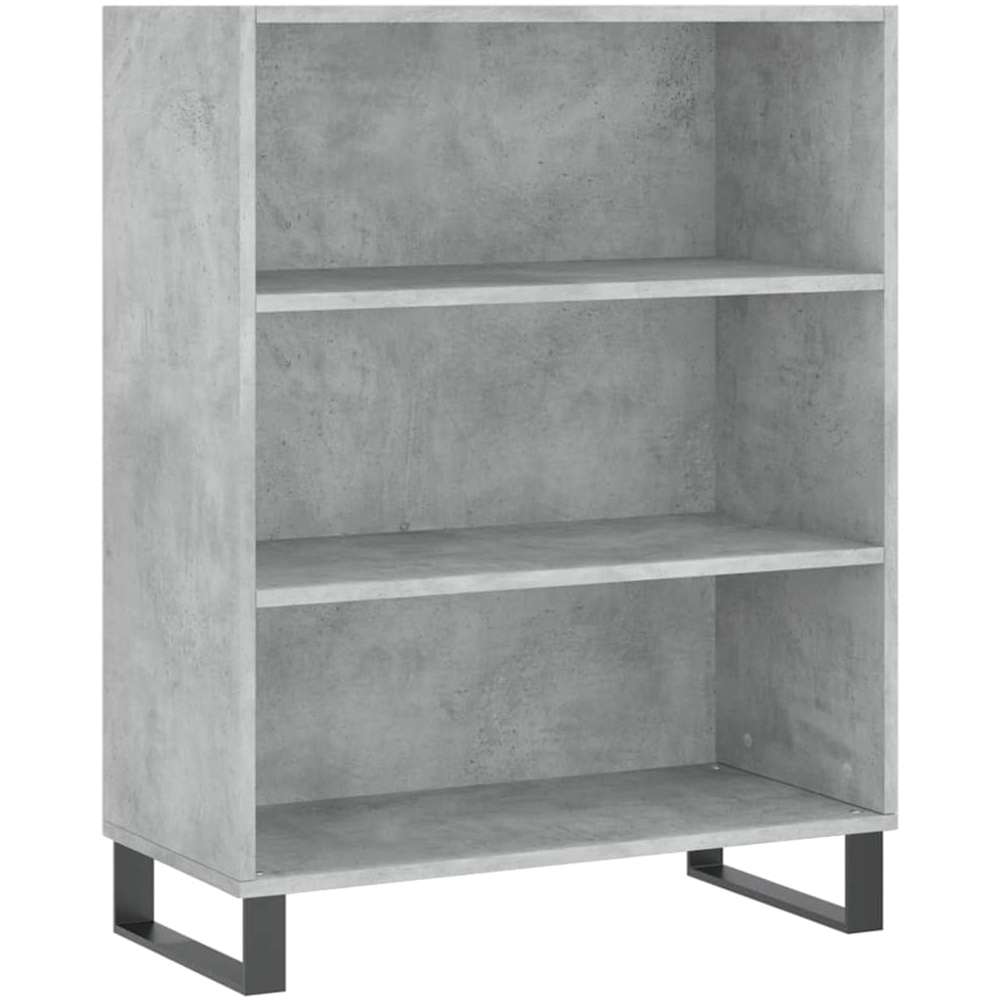 vidaXL 2 Door 3 Shelf Concrete Grey Highboard Image 7