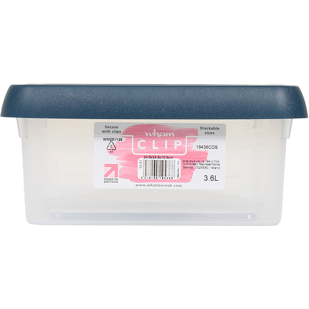 Wham Clip Storage Box Navy 3.6l Image 2