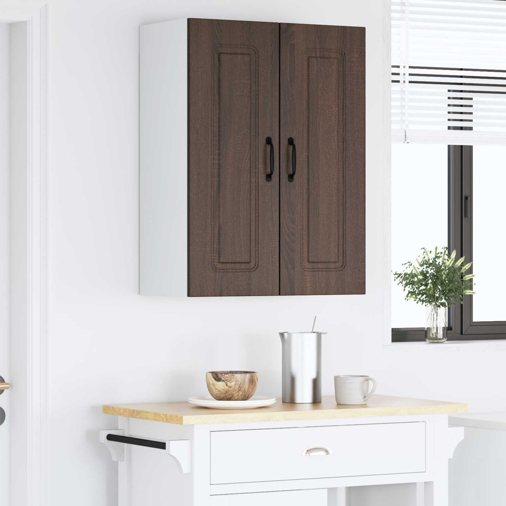 vidaXL Kalmar 2 Door Brown Oak Wall Kitchen Cabinet Image 9