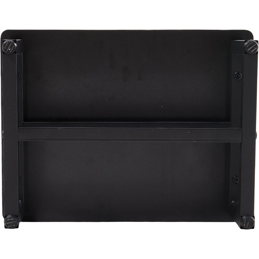 Living and Home Black Rustic Wood Grain Step Stool Image 6