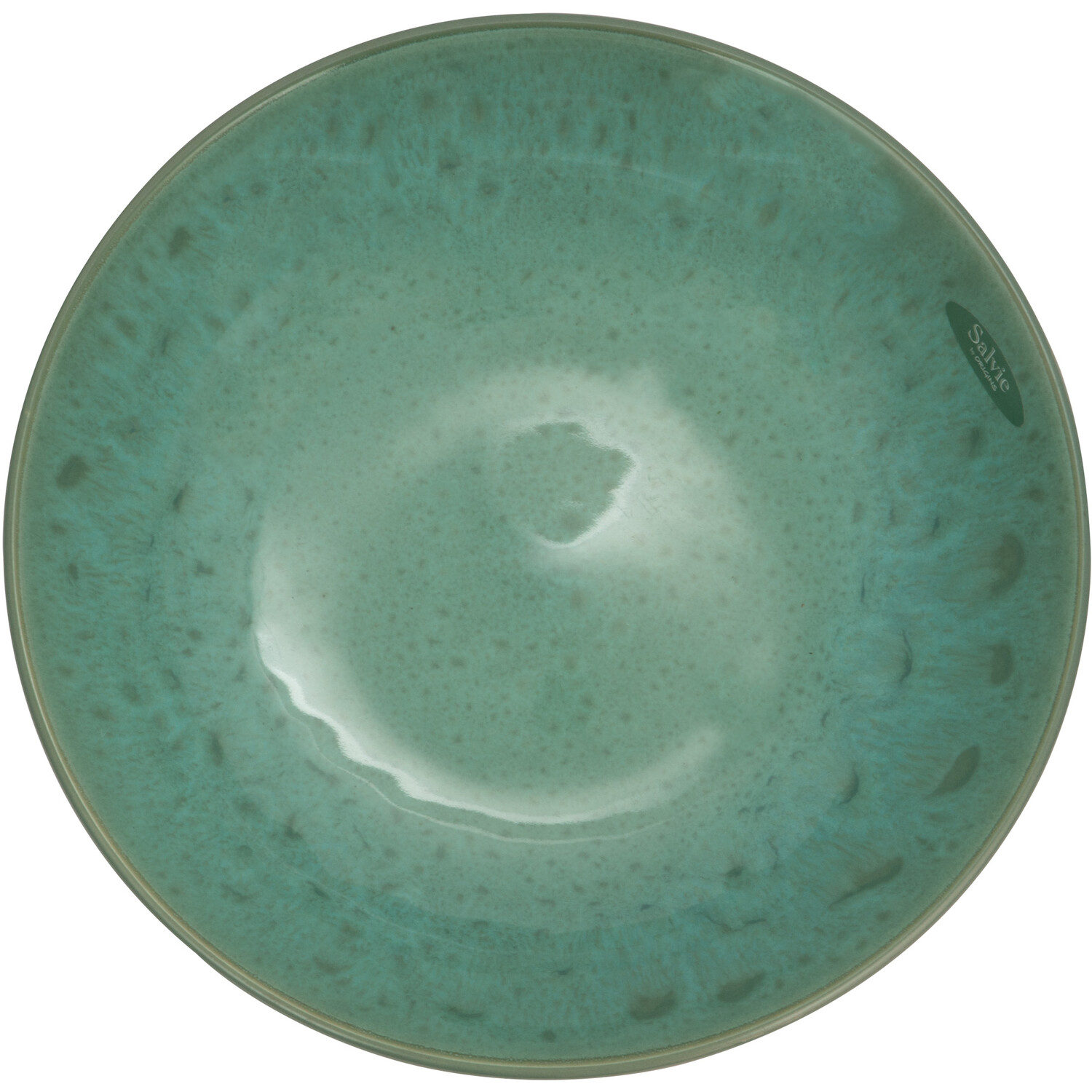 Salvie Reactive Glaze Serving Bowl - Green Image 2