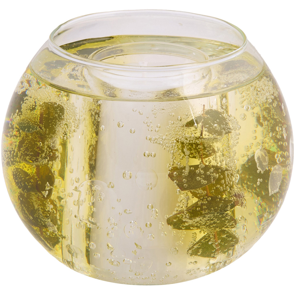 Eucalyptus Inclusion Glass Candle Image 3