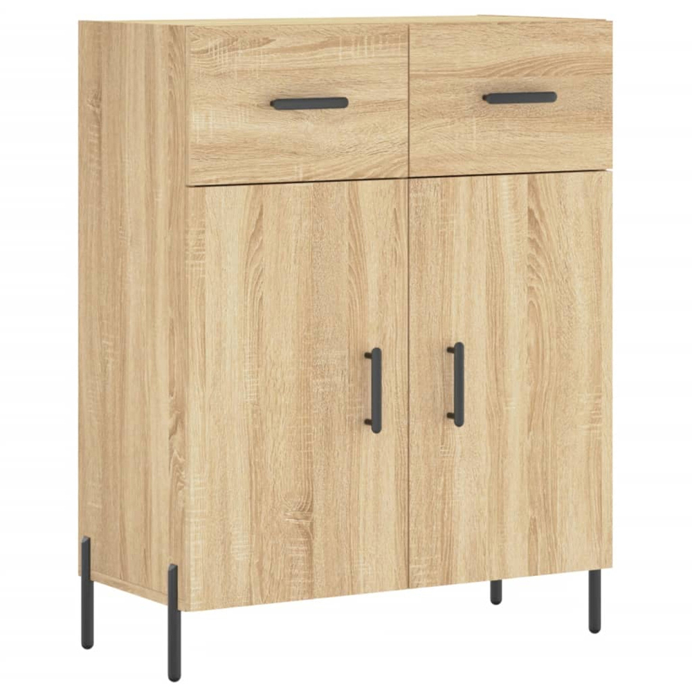 vidaXL 4 Door 2 Drawer Sonoma Oak Highboard Image 7