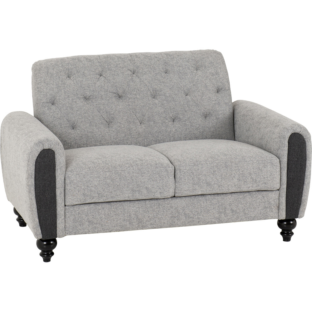 Seconique Chester 5 Seater Light Grey Sofa Set Image 3