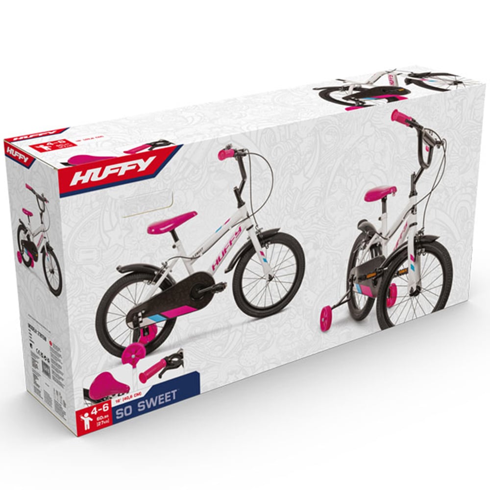 Huffy So Sweet 21815W Gloss White Single Speed 16 inch Kids Bike Image 4