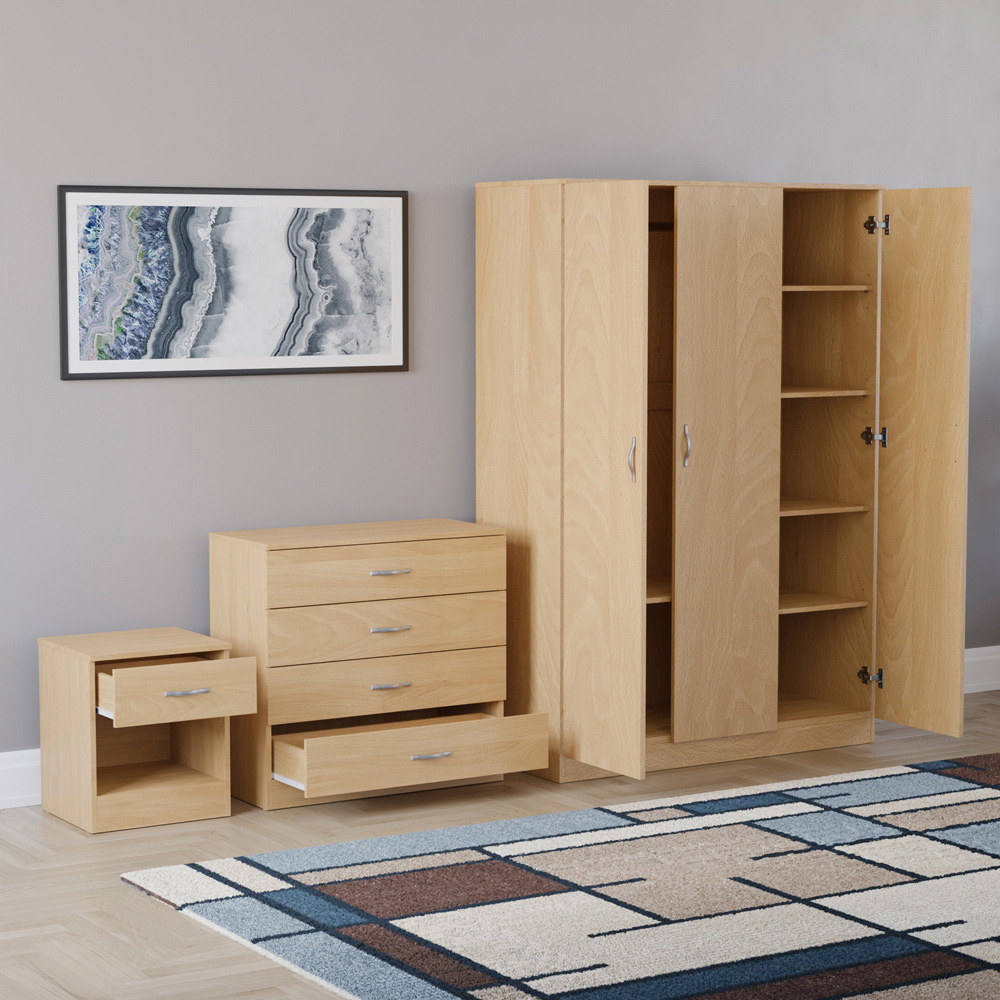 VIDA DESIGNS Riano Pine 3 Piece Bedroom Furniture Set Image 4