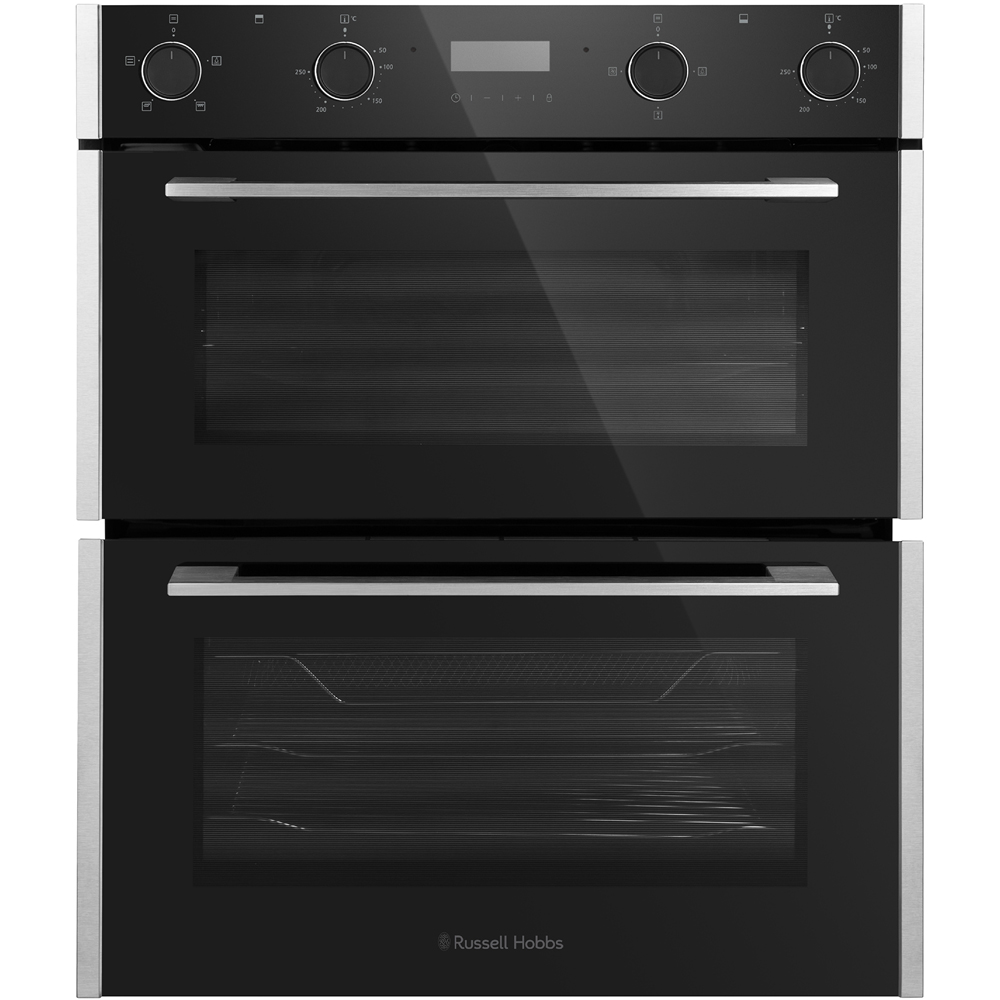 Russell Hobbs RH72DEO1003BS Black and Stainless Steel 72cm Built-In High Electric Double Oven Image 2