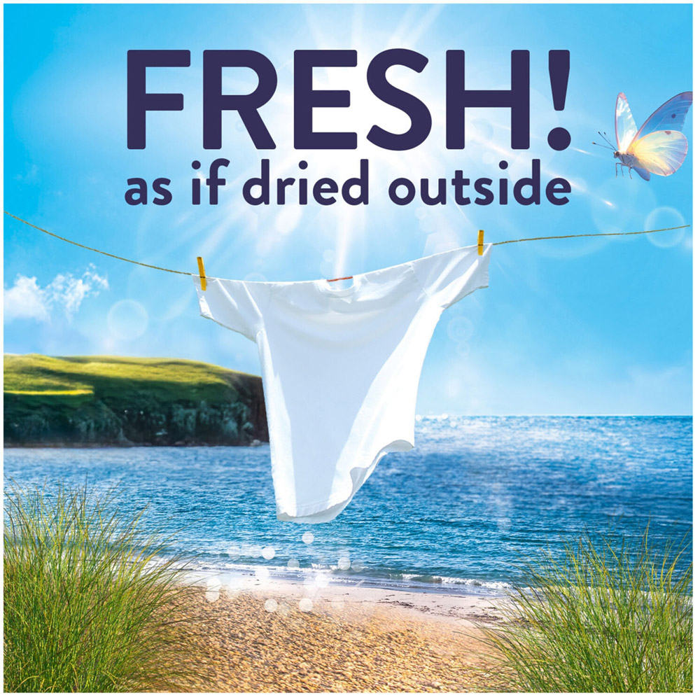 Lenor Outdoorable Concentrated Fabric Conditioner Sea Breeze Stroll 76 Image 3