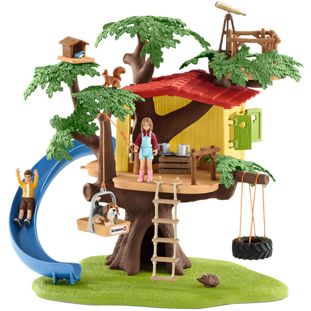 Schleich Farm World Adventure Tree House Toy Playset Image 1