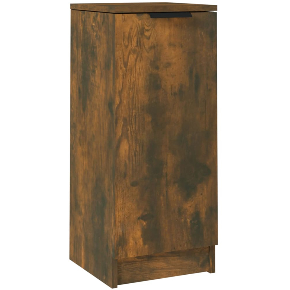 vidaXL Single Door Smoked Oak Sideboard Image 2