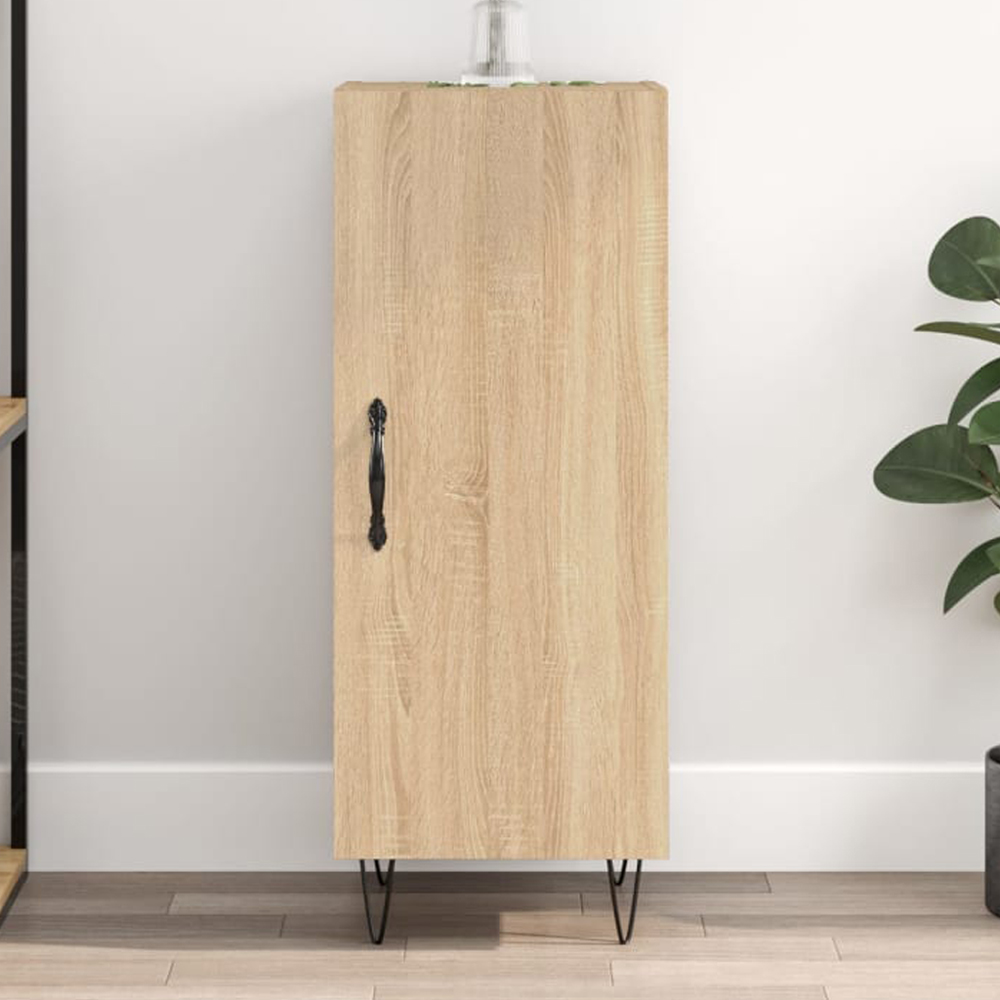 vidaXL Single Door Sonoma Oak Sideboard Image 1