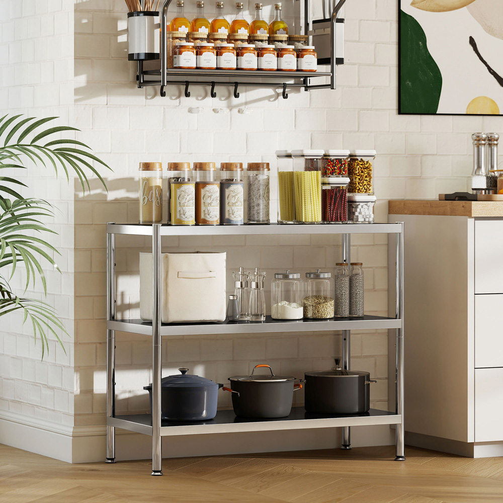 Portland 3 Tier Stainless Steel Bakers Rack Image 2