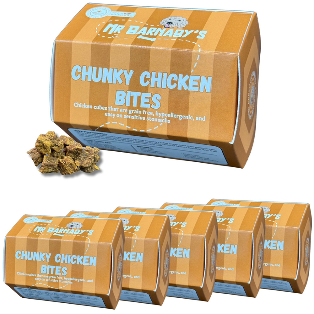 Mr Barnaby's Chunky Chicken Bites Dog Treats 6 Pack Image 1