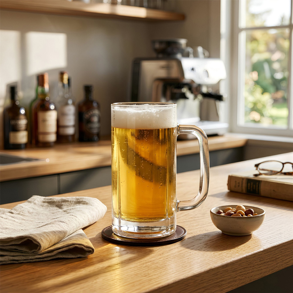 Argon Tableware Clear Glass Pint Beer Mug 540ml 8 Pack Image 4