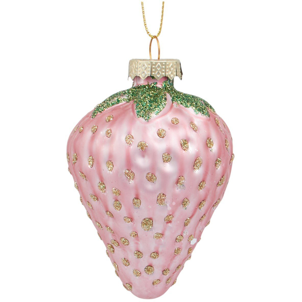 Set of 3 Strawberries Hanging Decoration Image 3