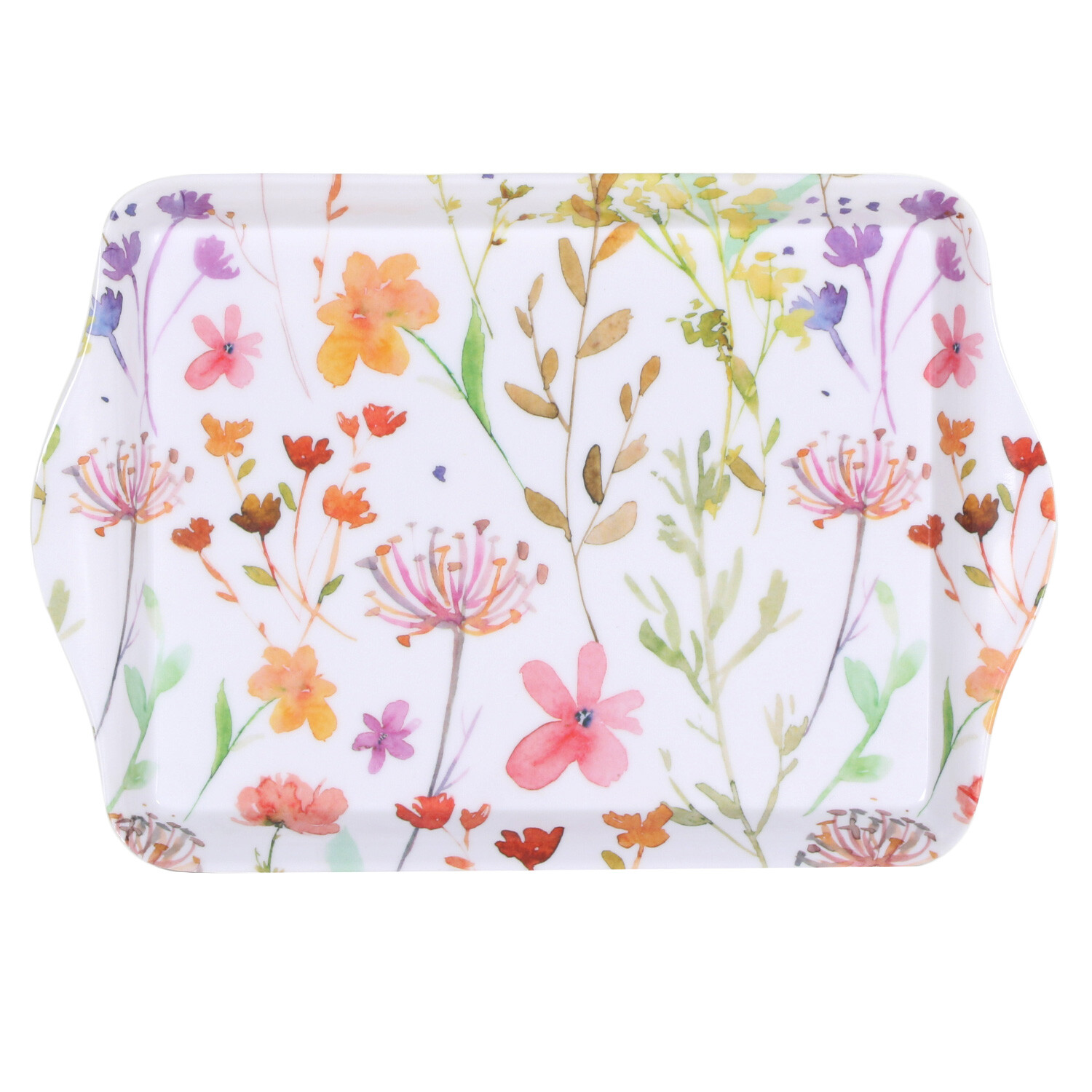 Wild Flowers Tray - White / Trinket Tray Image