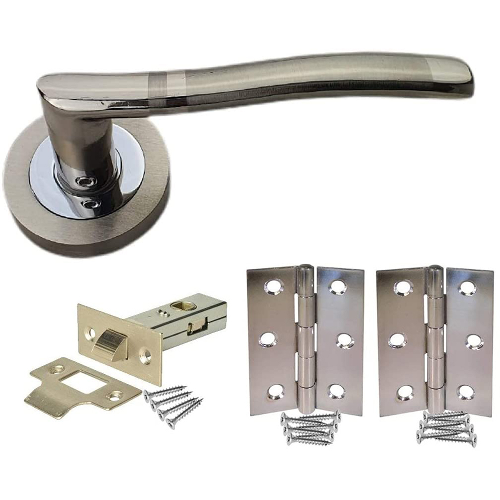 Golden Grace Duo Chrome Select Lever Door Handle Set Image 2