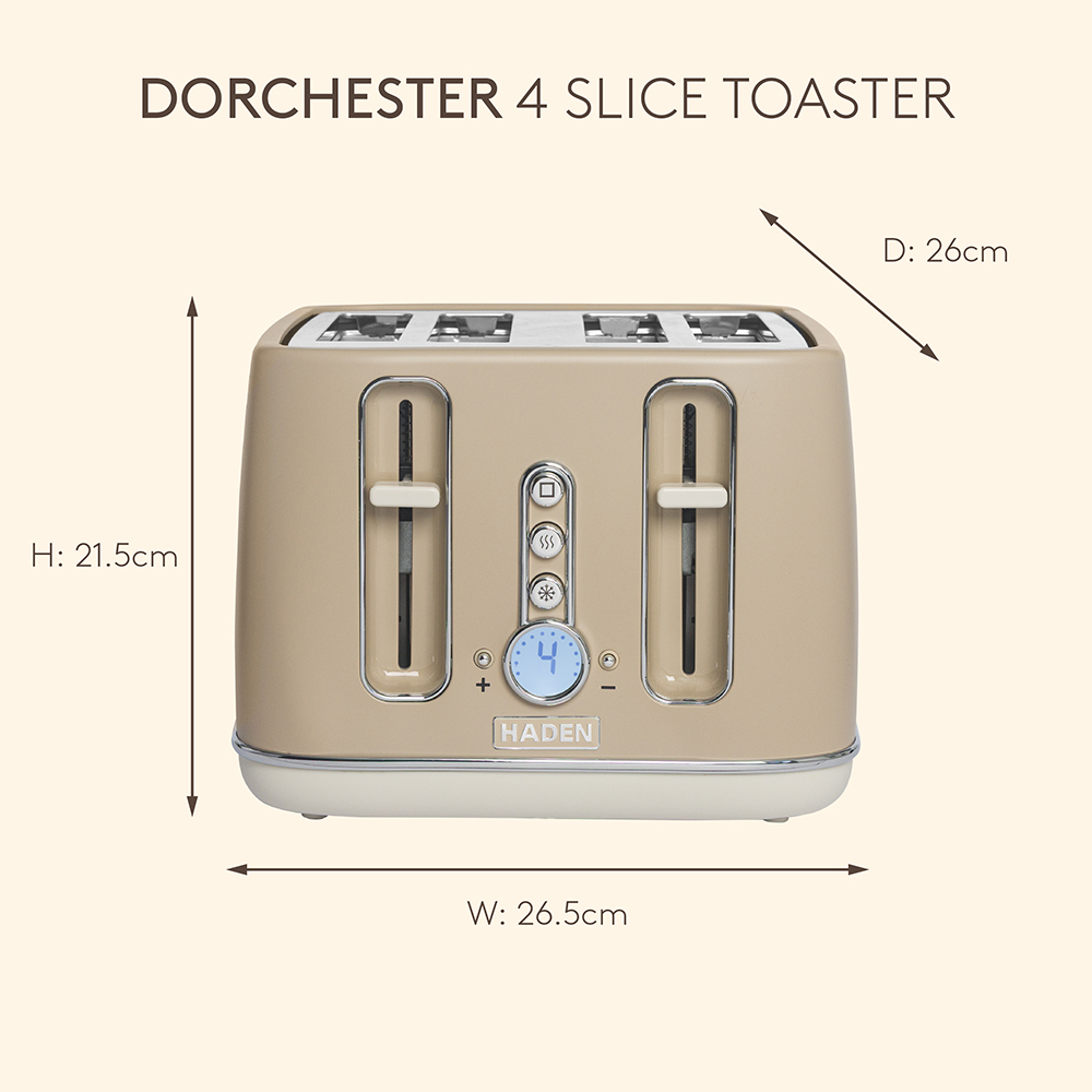 Haden Dorchester 212887 Cashmere 4 Slice Toaster Image 9