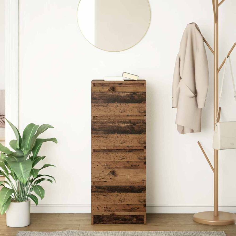 vidaXL 4 Drawer Old Wood Sideboard Image 9