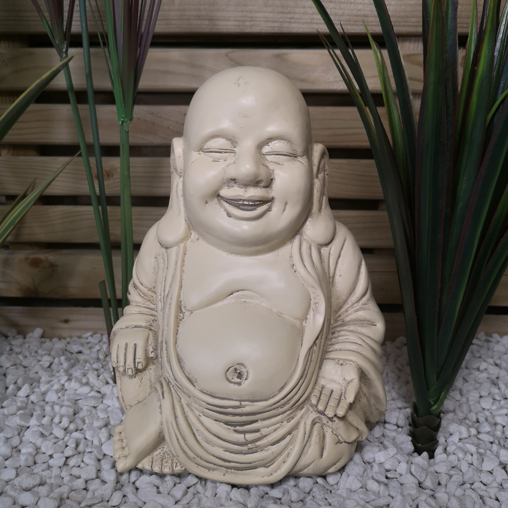 Samuel Alexander Laughing Buddha Garden Ornament 30cm Image 2