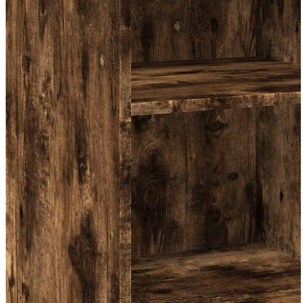 vidaXL 3 Shelf Smoked Oak Sideboard Image 7