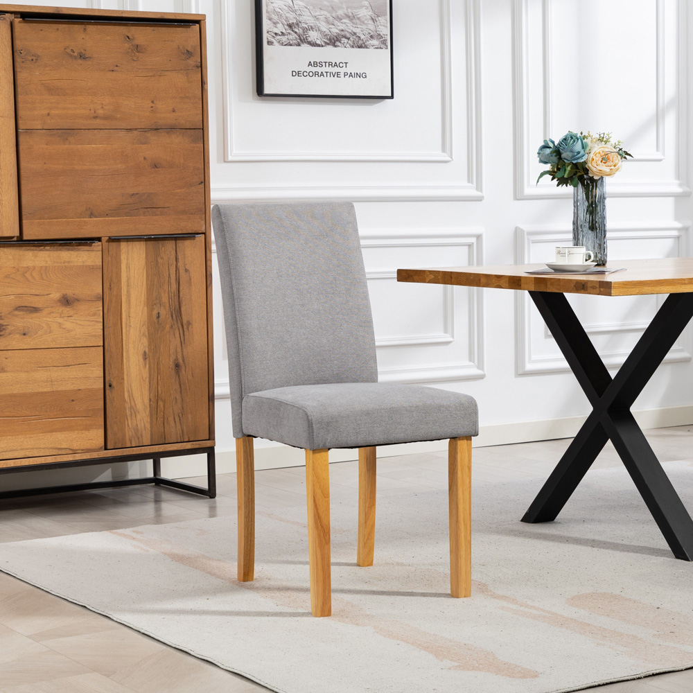 Artemis Home Almont Set of 2 Grey High Back Dining Chairs Image 4