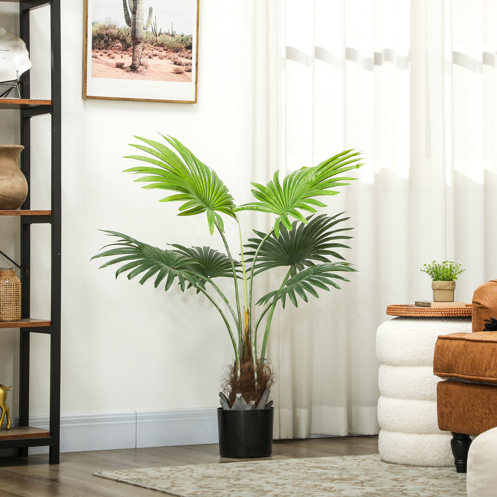 HOMCOM Palm Tree Artificial Plant Pot 94cm Image 7