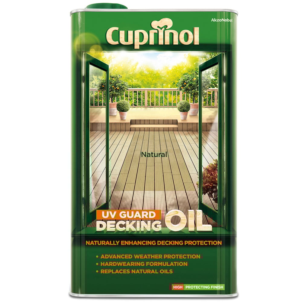 Cuprinol Natural UV Guard Decking Oil 5L Image 2