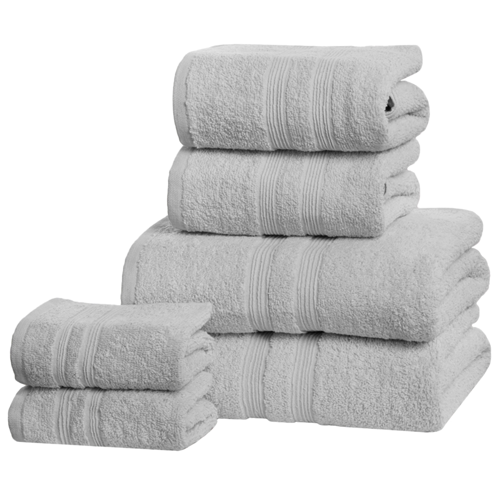 Rapport Home Camden Super Soft Combed Cotton Silver Hand Towel Image 1